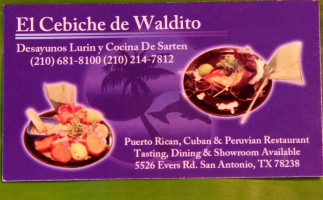 El Ceviche De Waldito menu