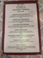 Grand Ave Grill menu