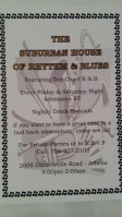 Suburban Country Club menu
