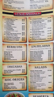 Fiesta Guadalajara Mexican menu
