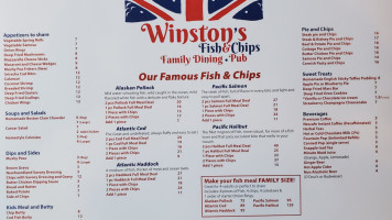 Sir Winston's Fish & Chips menu