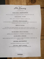 Ark Brewery menu