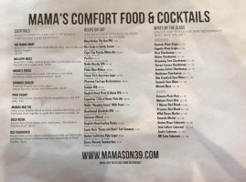 Mama's Comfort Food Cocktails Los Alamitos menu