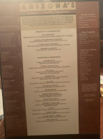 Arizona's menu
