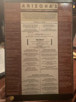 Arizona's menu