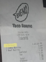 Taco Bueno menu