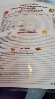 Shorty's Grill menu