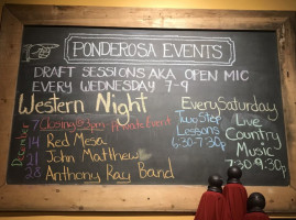 Ponderosa Brewing food