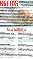 Baja Grill menu