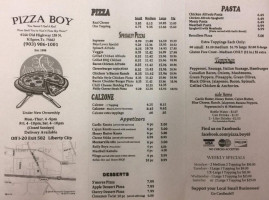Pizza Boy (liberty City) menu