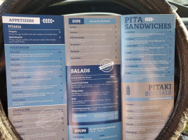Pita Pitaki menu
