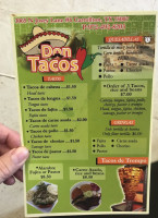 Don Tacos menu