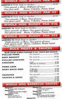 Whole Hog Cafe North Little Rock menu