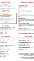 The Little Diner menu