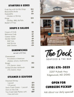 The Deck Seafood Tiki outside