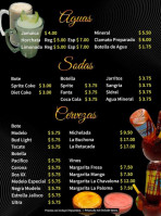Mariscos El Cachi menu