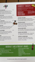 Tequila Cantina Mexican Kitchen menu