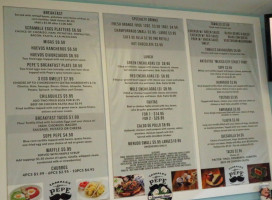 Tamales Don Pepe menu