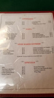 Joe's Place menu