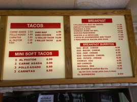 Rancho Villa's Mexican Food menu