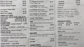 Ross' Eatery And Pub menu