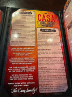 Casa Steak Seafood And Smokehouse menu