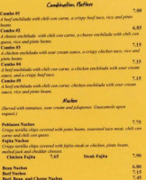 Poblanos Cafe menu
