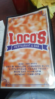 Loco's Restaurant Bar food