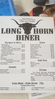 Long Horn Diner menu