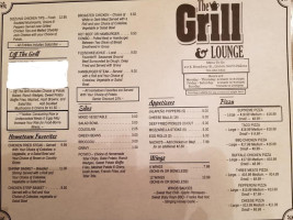 The Grill And Lounge menu