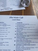 Blue Water Cafe menu