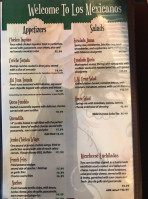 Los Mexicanos menu