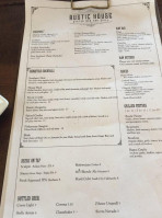 Rustic House Oyster Grill menu