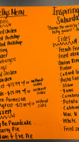 Belly's Soul Food Diner menu