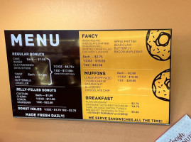 Golden Donuts menu