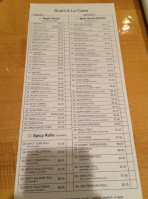 Yoko Japanese menu