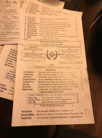 Old No 102 menu