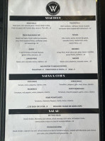 Blind Owl Restaurant Bar menu
