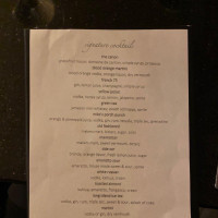 The Kitchen Bistro Piano Bar menu