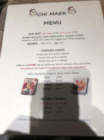 Chimaek menu