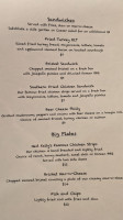 Ned Kelly's Downstairs menu