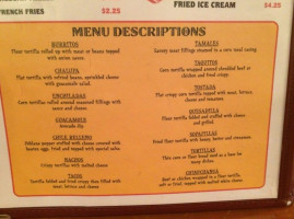 El Canelo menu