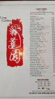 Ling Garden Restaurant menu