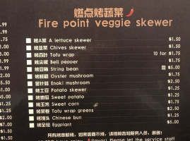 Fire Point Bbq Noodle menu