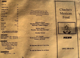 Chacho's Mexican Take Out food