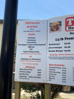 Tops Hamburgers Of Navarre menu