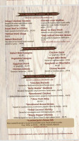 Lumberjack's Kitchen menu