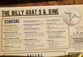 Billy Goat 9 Dine menu