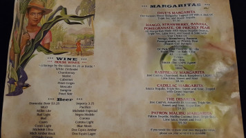 Ricardo's menu