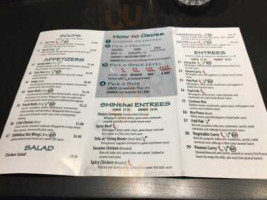 Shinthai menu